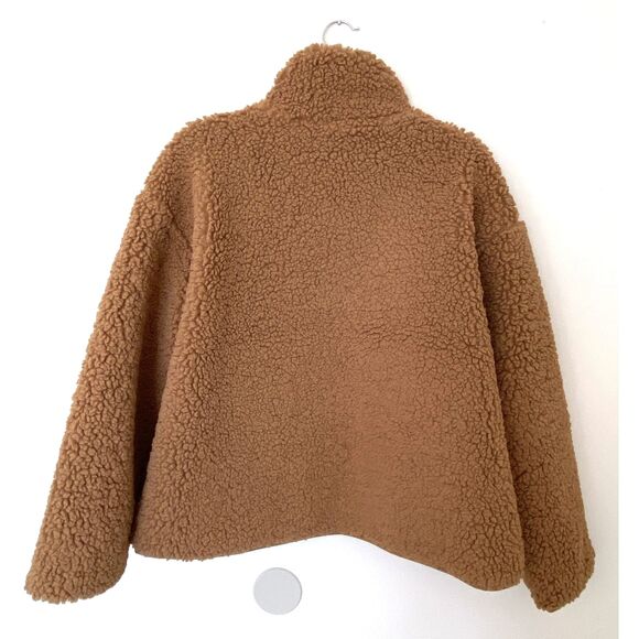 Everlane The ReNew Fleece Full Zip Shearling Inspired Fleece Teddy Bear Jacket L - Picture 3 of 11